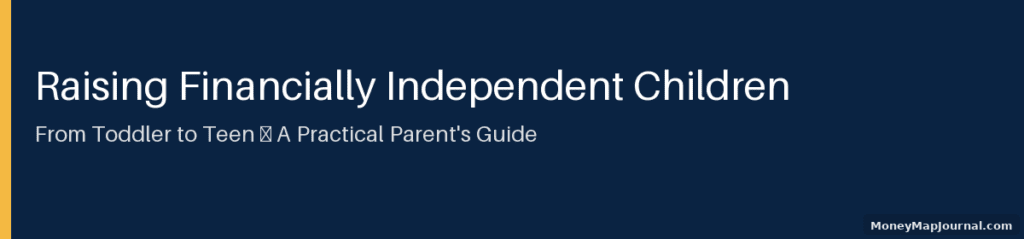 Raising Financially Independent Children: From Toddler to Teen — A Practical Parent's Guide