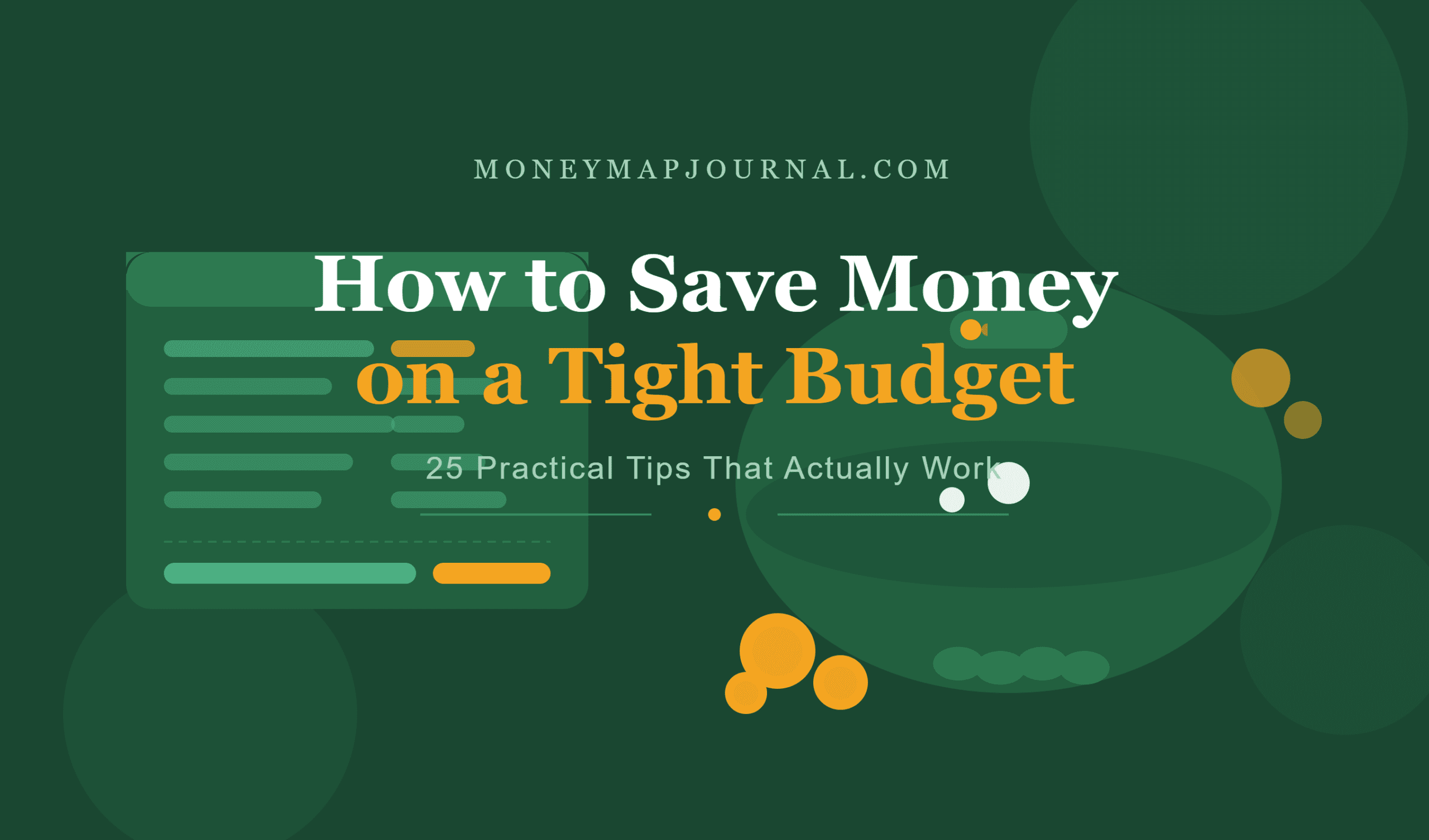 How to Save Money on a Tight Budget:25 Practical Tips That Actually Work
